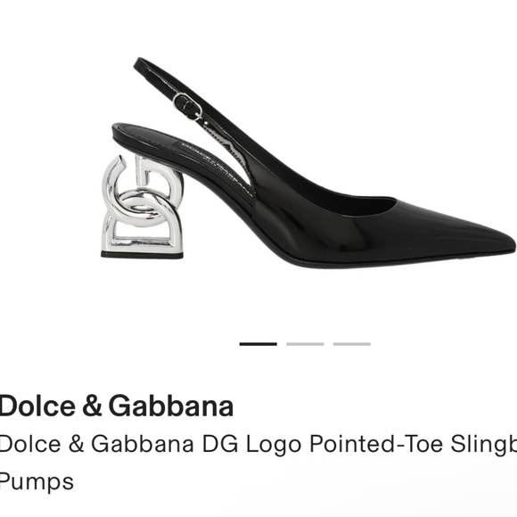 Dolce & Gabbana logo slingbacks - Picture 1 of 7